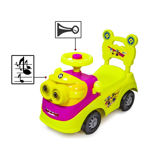 

Автомобиль-каталка толокар "Миньоны" 188-Yellow-Pink