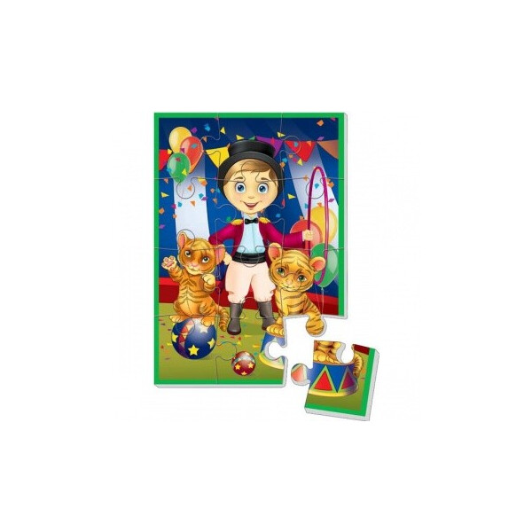 

Мягкие пазлы Vladi Toys А5 Хлопчик дресирувальник 12 элементов укр (VT1103-14)
