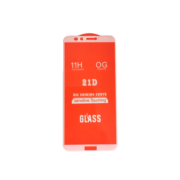 

Защитное стекло 21D Full Glue для Huawei P Smart / Enjoy 7S (FIG-LX) белое 0,3 мм в упаковке