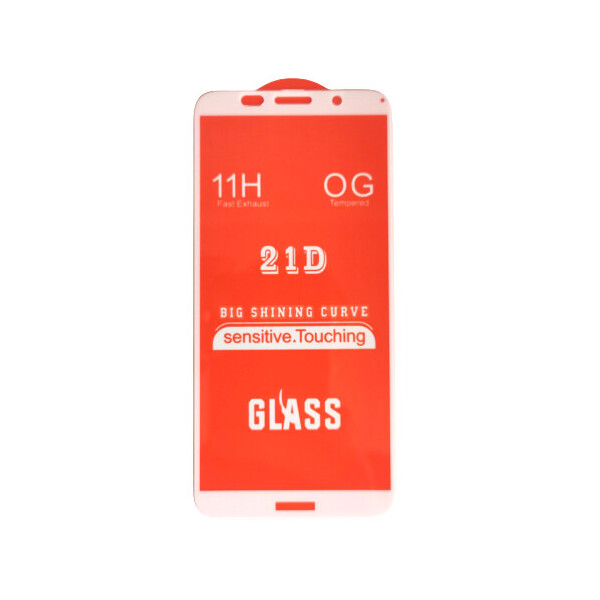 

Защитное стекло 21D Full Glue для Huawei Y5p белое 0,3 мм в упаковке