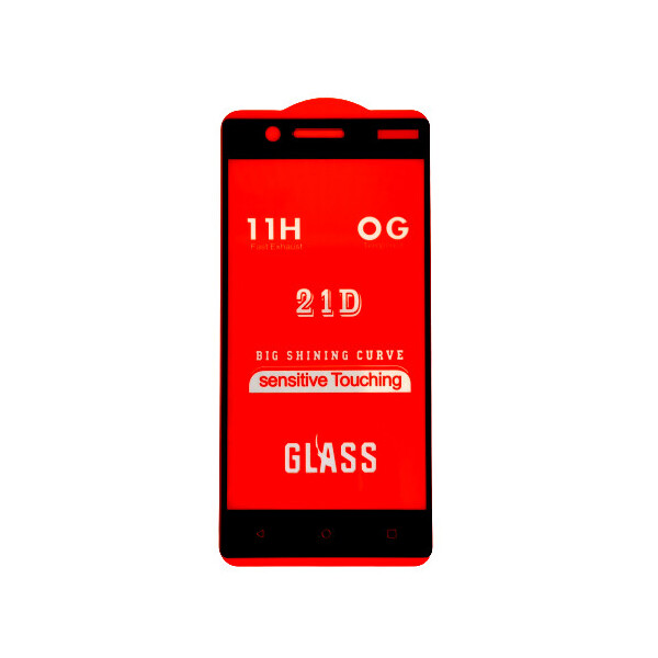 

Защитное стекло 21D Full Glue для Nokia 3 черное 0,3 мм в упаковке