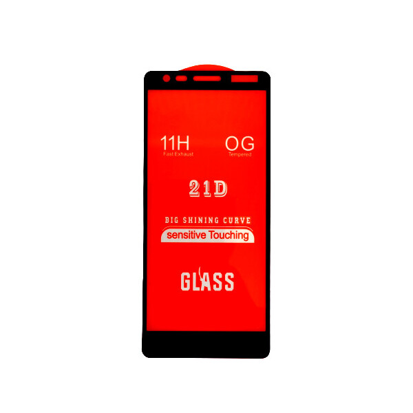 

Защитное стекло 21D Full Glue для Nokia 3.1 / 3 2018 черное 0,3 мм в упаковке