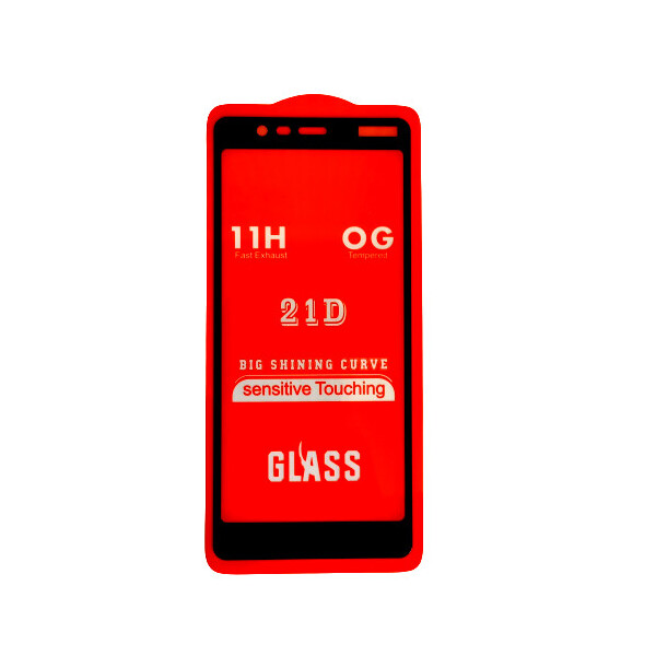 

Защитное стекло 21D Full Glue для Nokia 5.1 / 5 2018 черное 0,3 мм в упаковке