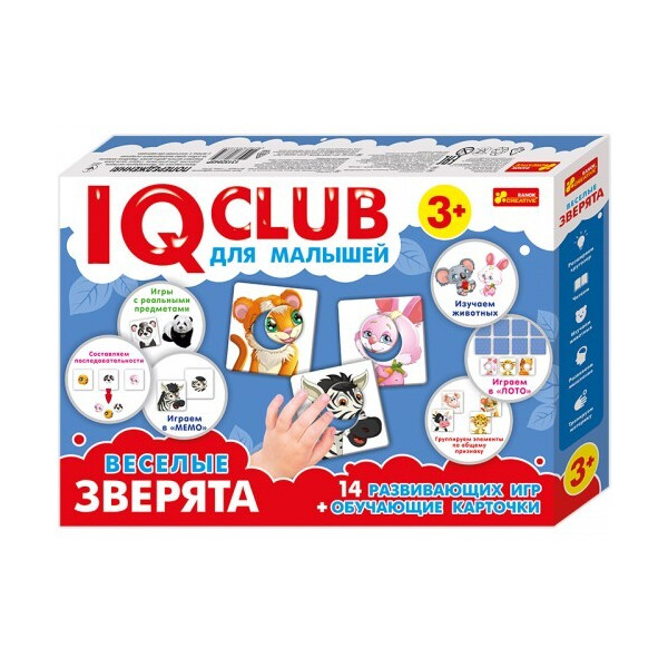 

Обучающие пазлы Забавные зверята IQ-club, на русском языке (13152045Р)