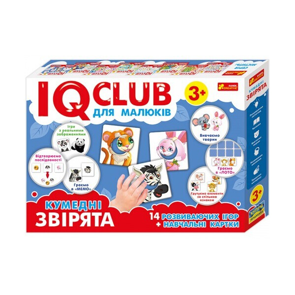 

Обучающие пазлы Забавные зверята на украинском языке IQ-club (13203008У)