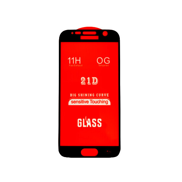 

Защитное стекло 21D Full Glue для Samsung S7 (G930) черное 0,3 мм в упаковке