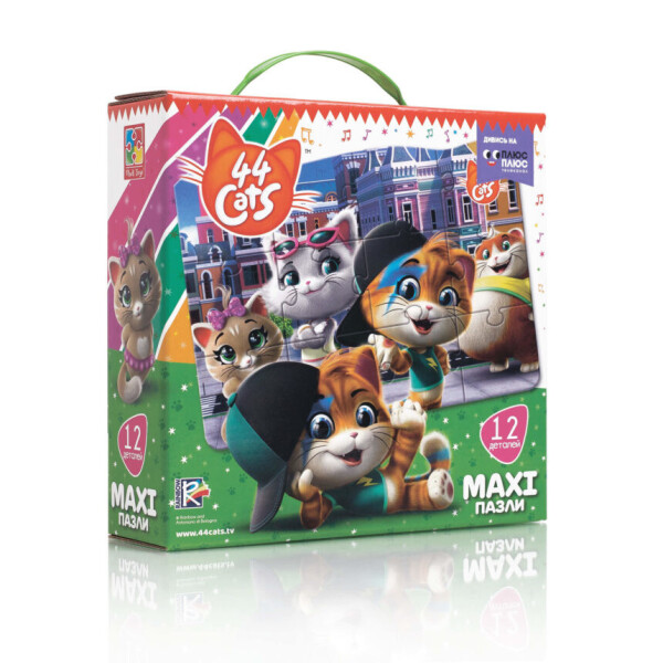 

Макси пазлы Vladi Toys 44 кота В городе на украинском (VT1722-02)
