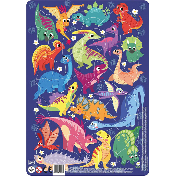 

Пазл DoDo Динозавры с рамкой (R300181)