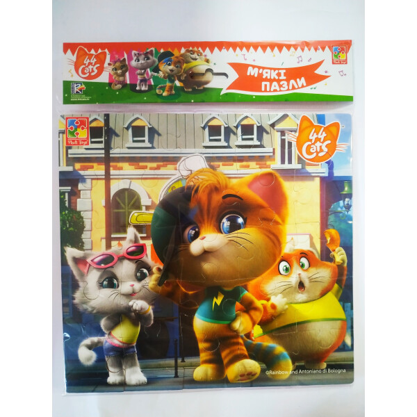 

Мягкие пазлы Vladi Toys 44 Кота У кафе (VT1111-01)