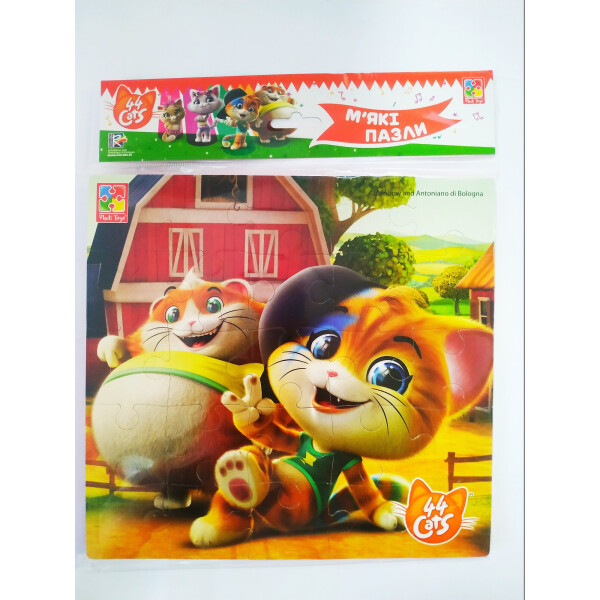 

Мягкие пазлы Vladi Toys 44 Кота На ферме (VT1111-05)