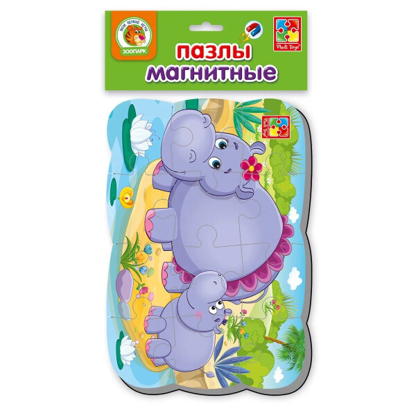

Пазлы на магните Vladi Toys Бегемотики (VT3205-76)