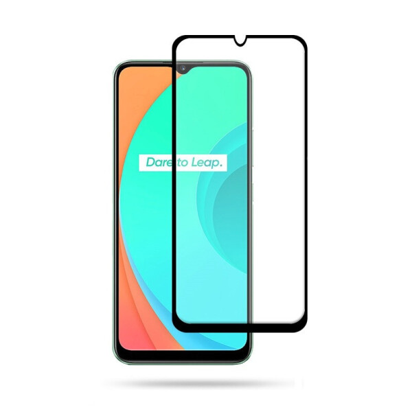 

Защитное стекло LUX для Realme C11 Full Сover черный 0,3 мм в упаковке