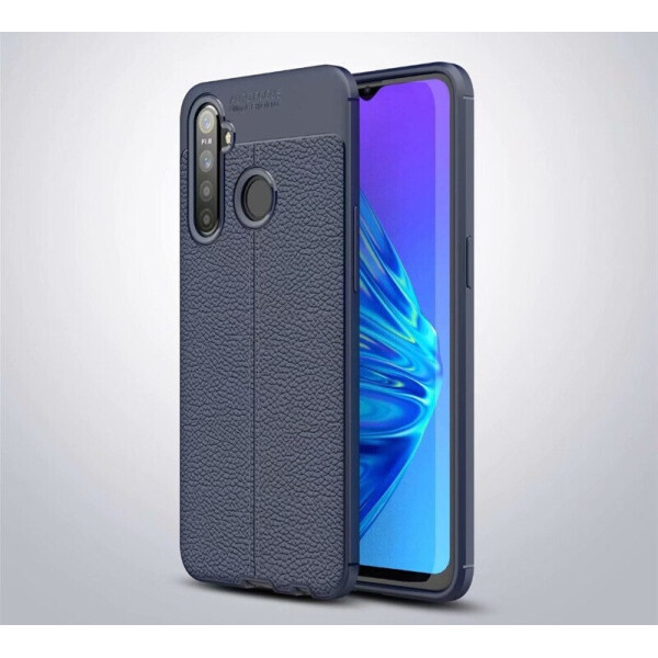 

Чехол Auto Focus для Realme 5i силикон Original Soft Touch темно-синий