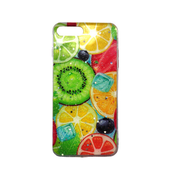 

Чехол Fiji для Apple Iphone 8 Plus бампер с рисунком Summer Fruit Mix Fruit