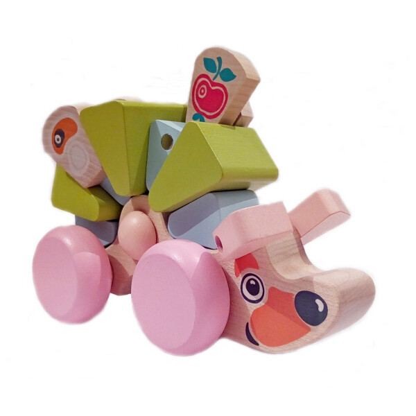 

Деревянная игрушка Cubika Ежик каталка LK-9 5 деталей (12664)