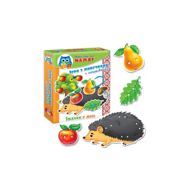 

Шнуровочка-липучки Vladi Toys Малятко. Їжачок укр (VT1307-15)
