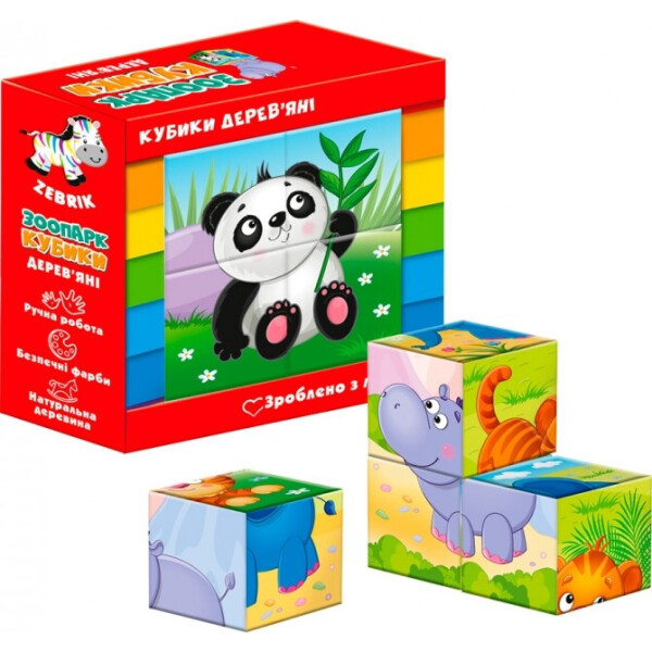 

Деревянные кубики Vladi Toys Зоопарк (ZB1001-02)