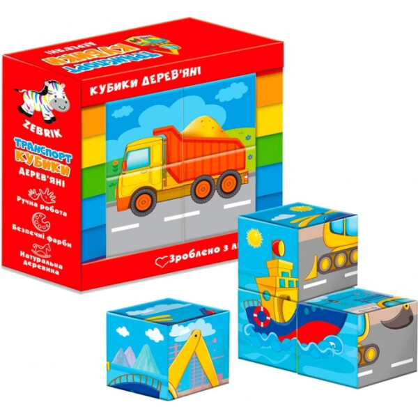 

Деревянные кубики Vladi Toys Транспорт укр (ZB1001-03)