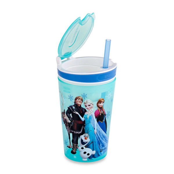 

Стакан непроливайка 2 в 1 с трубочкой Frozen Disney голубой