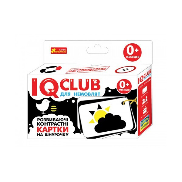 

Карточки на шнуровке Узоры IQ-club на украинском языке (13203023У)
