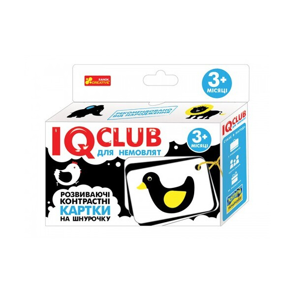 

Карточки на шнуровке Животные IQ-club на украинском языке (13203021У)