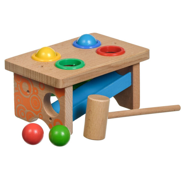 

Игрушки из дерева Мир деревянных игрушек Стучалка горка шарики (Д142)