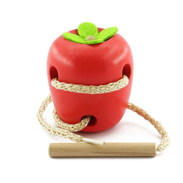 

Игрушки из дерева Мир деревянных игрушек Шнуровка Яблоко (Д261)