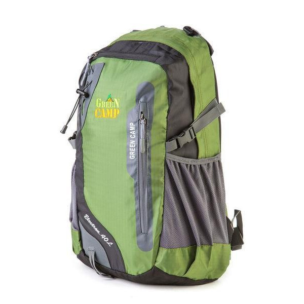 

Рюкзак туристический походный GREEN CAMP 40л зеленый