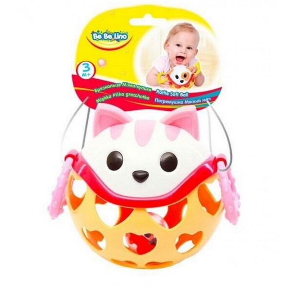 

Погремушка BeBeLino Мягкий мяч Кот (58058)