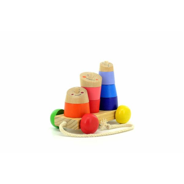 

Развивающая игрушка Игрушки из дерева Пирамидка каталка (Д355)