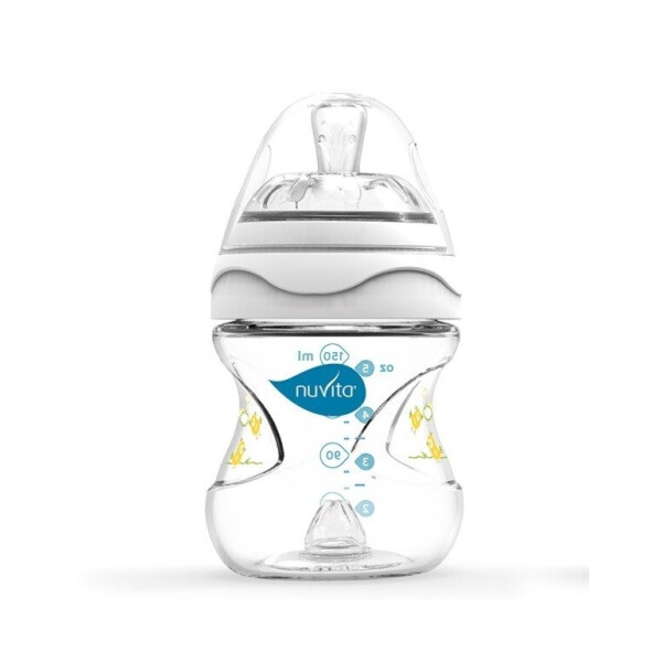 

Бутылочка для кормления Nuvita Mimic 150мл 0м Антиколиковая белая (NV6010White)