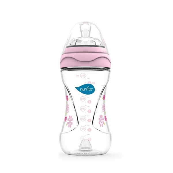 

Бутылочка для кормления Nuvita Mimic 250мл 3м Антиколиковая розовая (NV6030Pink)