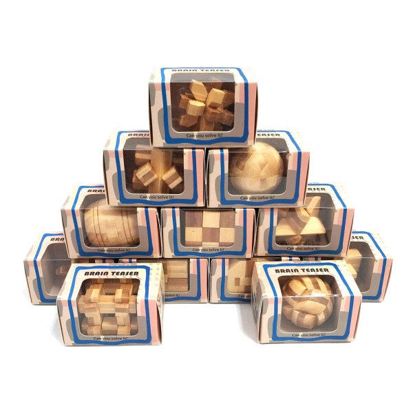 

Коллекция из 12 бамбуковых головоломок IQ-Wood (43847)