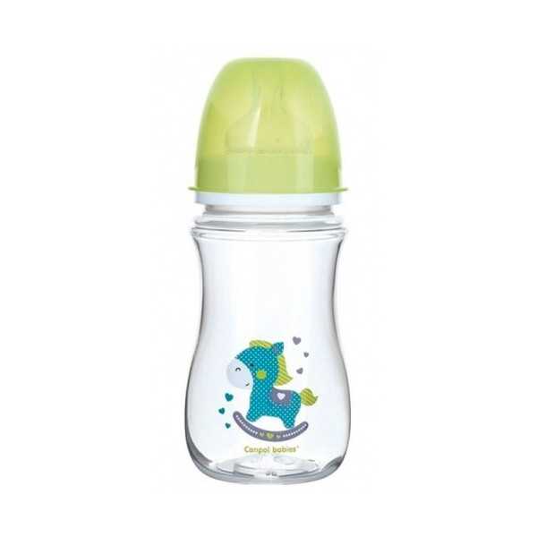 

Бутылочка Canpol babies с широким горлышком 240 мл зеленая (35/221_gre)