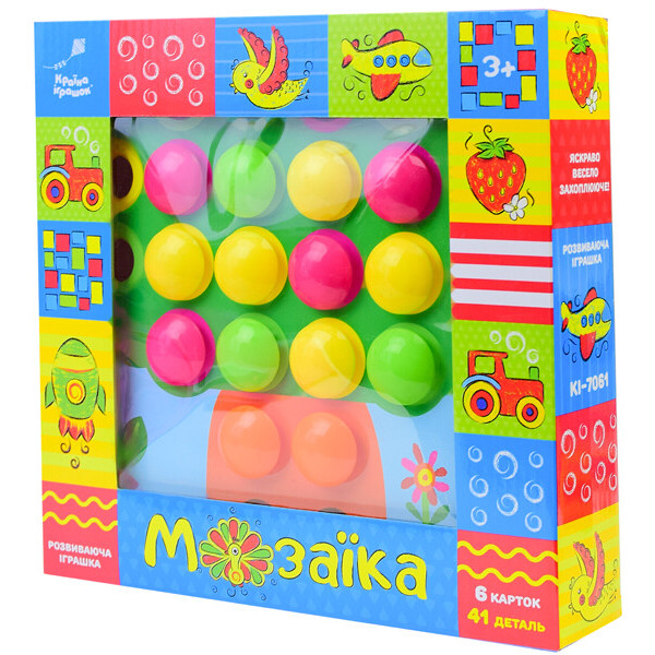 

Игрушка Shantou Мозаика 41 деталь и 6 картинок (KI-7061)