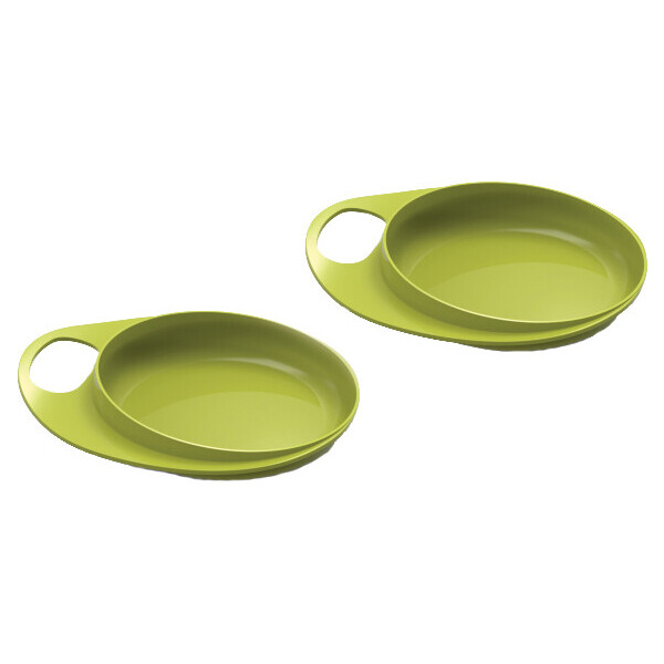 

Тарелка для кормления Nuvita Easy Eating мелкая 2шт Салатовая (NV8451Lime)