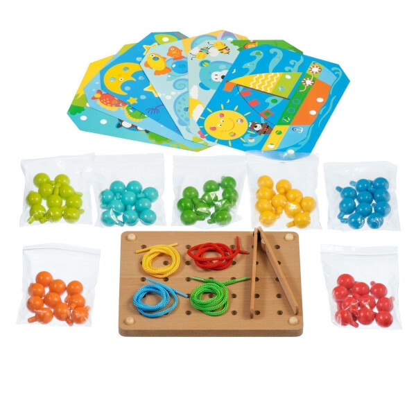 

Игрушки из дерева Мир деревянных игрушек Детская мозаика шнуровка (Д421)
