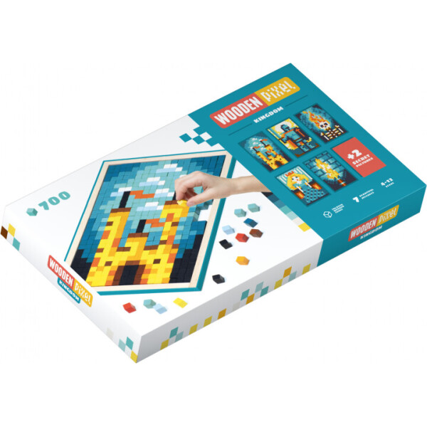 

Пиксельная мозаика Cubika Wooden pixel 8 Королевство 700 деталей (14941)