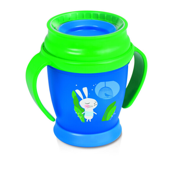 

Кружка с ручками Lovi 360° Следуй за кроликом Unisex Mini 210 мл Синяя с зеленым (1/535new)