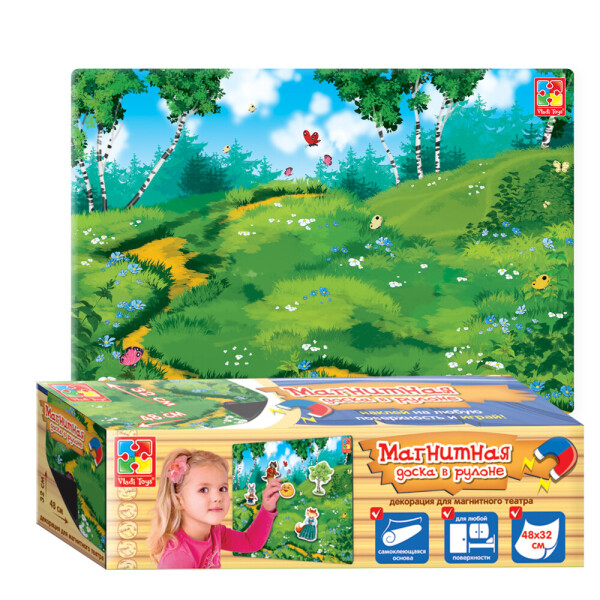 

Магнитная доска в рулоне Vladi Toys декорации для магнитного театра (VT3602-04)