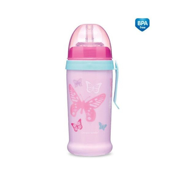 

Поильник непроливайка Canpol Babies Butterfly Розовый 350 мл (56/515_pin)