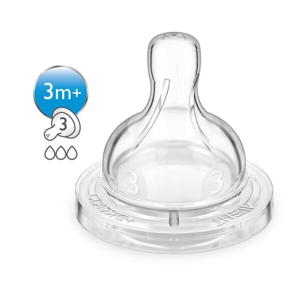 

Соска силиконовая Philips Avent Classic средний поток (SCF633/27)