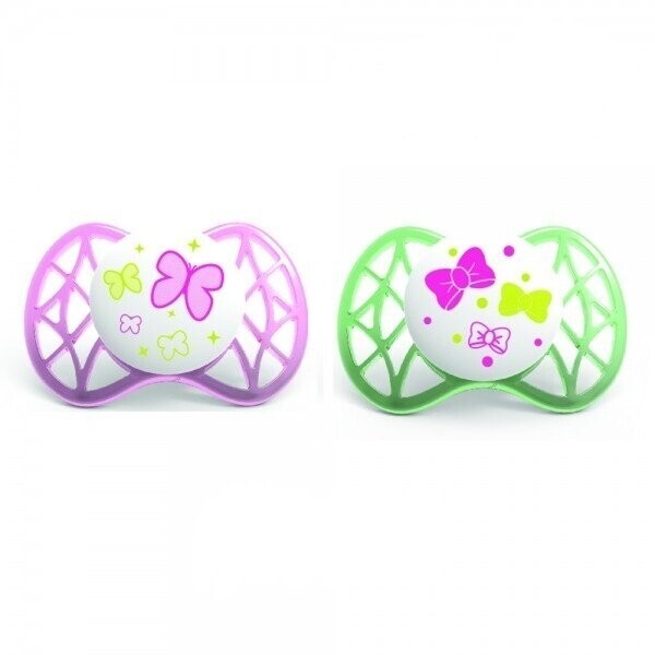 

Пустышка симметрическая Nuvita Air 0м+ 2шт. для девочки (NV7061Girl)