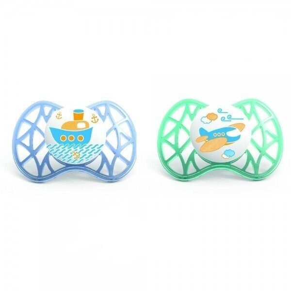 

Пустышка ортодонтическая Nuvita Air 6м+ 2шт. для мальчика (NV7080Blue)