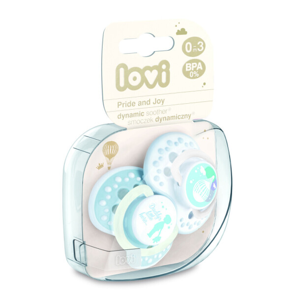 

Пустышка Lovi Retro Baby силиконовая динамическая 0-3 мес 2 шт (22/803boy)