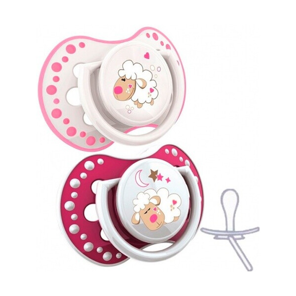 

Пустышка Lovi Night & Day силиконовая динамическая 0-3 мес 2 шт (22/809girl)