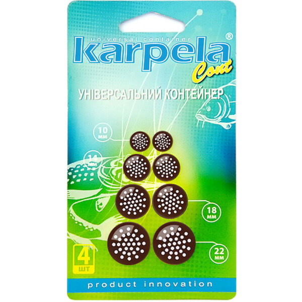 

Универсальные контейнеры Karpela Cont с круглыми отверстиями 4 шт. Коричневые (450151)