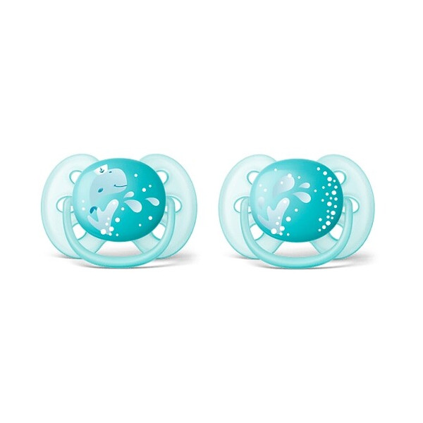 

Пустышка AVENT ULTRA SOFT 6-18мес для мальчиков 2шт (SCF226/22)