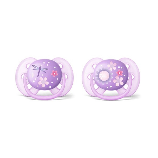 

Пустышка Avent Ultra Soft 6-18 мес для девочек 2 шт (SCF227/22)