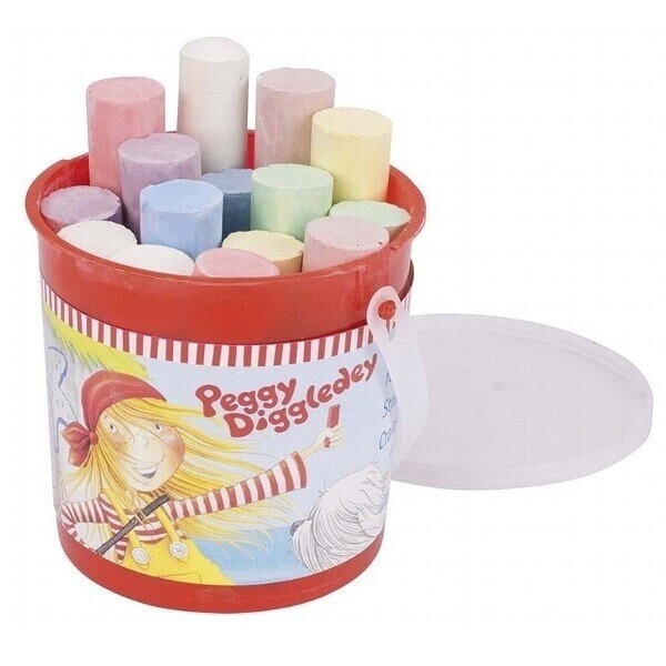 

goki Набор Крейд для асфальта 15шт. в ведерке Peggy Diggledey 58527G